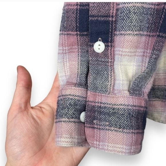 MADEWELL Flannel Oversized Ex-Boyfriend Shirt in Lenore Plaid - Picture 13 of 15